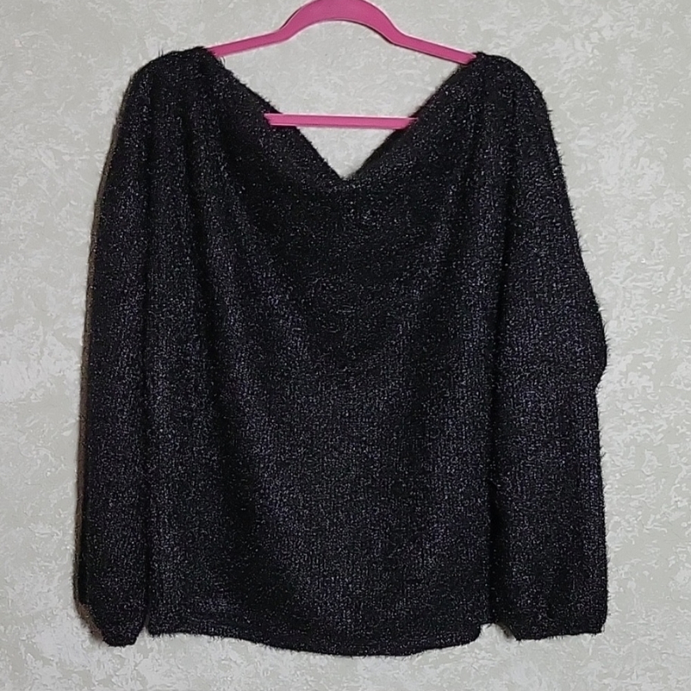 Gibson Bateau Neck Blouson Top, 1X & 2X - Picture 4 of 11